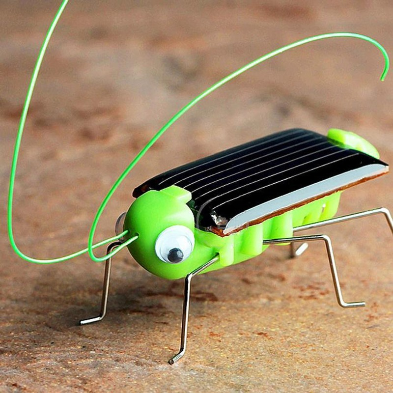 새로운 1 PCS 어린이 아기 태양 에너지 에너지 곤충 메뚜기 크리켓 아이 장난감 선물 태양 참신 재미 있은 완구